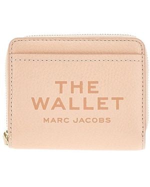 Marc Jacobs Grained Leather Mini Compact Wallet - Natural
