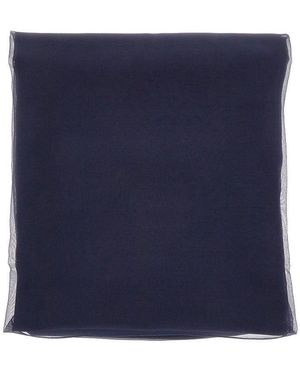 Alberta Ferretti Silk Chiffon Scarf - Blue