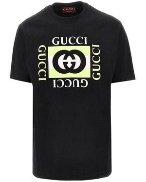 Gucci Logo Print Tshirt - Black