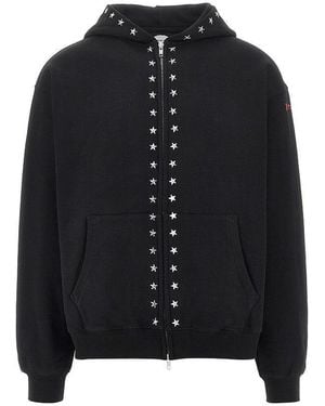 Pleasures 'Dane' Studded Full-Zip Hoodie - Black