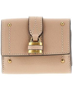 Chloé 'Mini Paddington' Tri-Fold Wallet - Natural