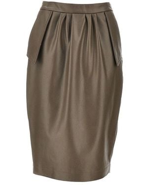 Stella McCartney Altermat Midi Skirt - Brown