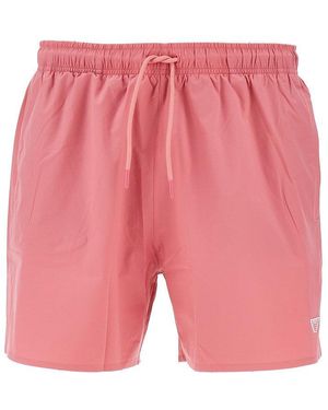 Emporio Armani Eagle Patch Swimshorts - Pink