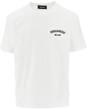 DSquared² Rubberized Logo T-Shirt - White