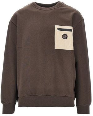 Mauna Kea Corduroy Pocket Crewneck Sweatshirt - Brown
