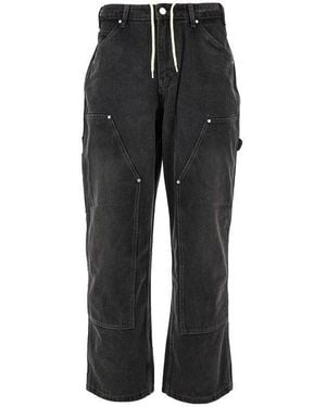 Butter Goods 'Davide' Double Knee Denim Trousers - Black