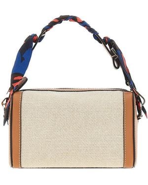 CUBA LAB Cubita Foulard Hibiscus Bag - Natural
