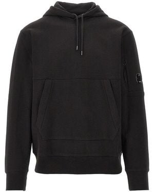 C.P. Company Lens Detail Hoodie - Black
