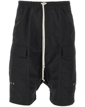 Rick Owens Nylon Cargo Shorts - Black