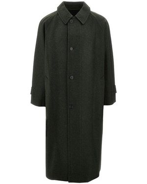Prada Wool Loden Coat - Black