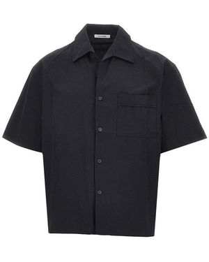 Entire studios Pyjama Cotton Shirt - Black