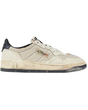 Autry Super Vintage Medalist Low Sneakers - Brown