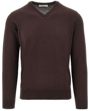 THE PULL Extrafine Merino Wool Jumper - Brown