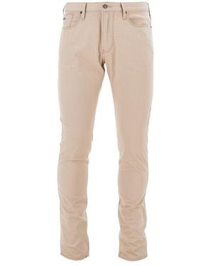 Emporio Armani Stretch Canvas J06 Trousers - Natural