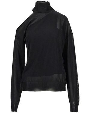 Fendi Silk Organdie Top - Black