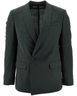MARSĒM Wool-Blend Single-Breasted Suit - Green