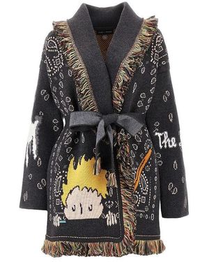 Alanui 'The Little Prince' Wool Cardigan - Black