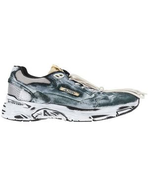Autry 'Hyperway' Suede Leather And Mesh Sneakers - Blue