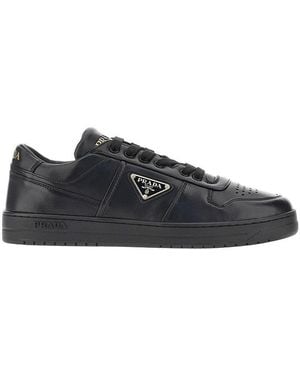 Prada 'Downtown' Nappa Leather Sneakers - Blue