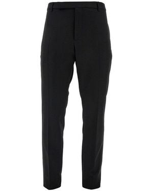 Saint Laurent Tailored Wool Trousers - Black