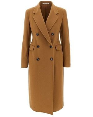 Tagliatore 'Meryl' Double-Breasted Coat - Brown