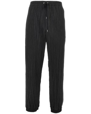 Tatras 'Skiathos' Pleated Twill Trousers - Black