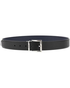 Prada Saffiano Leather Reversible Belt - Black