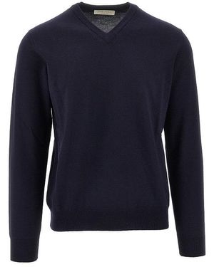 THE PULL Extrafine Merino Wool Jumper - Blue