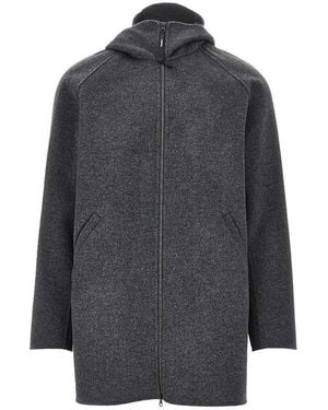 Aspesi Double Wool Coat - Grey