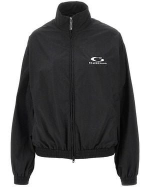 Balenciaga Loop Sports Icon Embroidery Blouson - Black