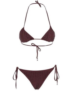 VENUJA Bikini With Rhinestone - Purple