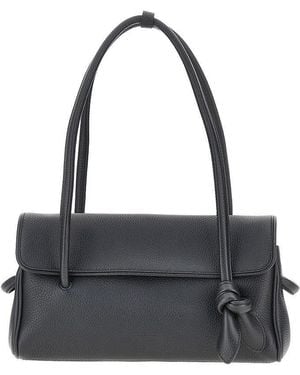Jacquemus Turismo Long Grained Leather Bag - Black