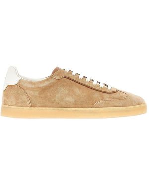 Brunello Cucinelli Suede Leather Trainers - Natural