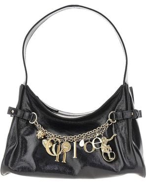 Chloé 'Chloé Charms' Leather Shoulder Bag - Black