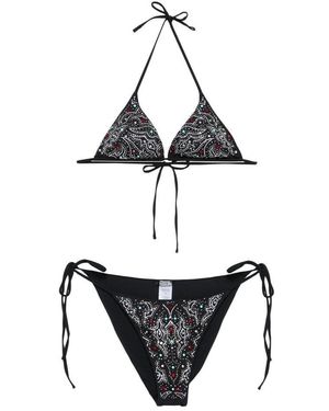 VENUJA Bikini With Rhinestone - Black