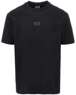 EA7 Natural Ventus 7 T-Shirt - Black