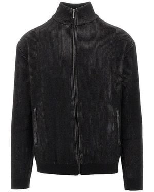 thisisneverthat Knitted Full Zip Cardigan - Black