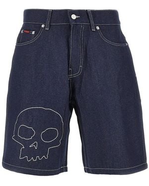 Pleasures 'Sjull' Denim Shorts - Blue
