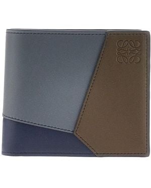 Loewe 'Puzzle' Leather Bi-Fold Wallet - Gray