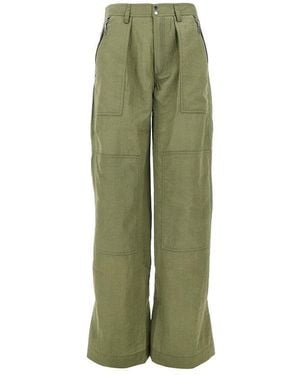 Rabanne Nylon Parachute Pants - Green