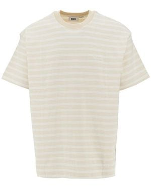 Obey 'Cordell' Striped T-Shirt - White