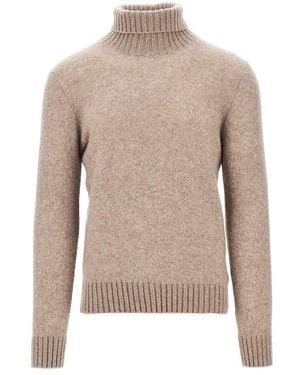 Piacenza 1733 Cashmere-Blend Turtleneck Sweater - Natural