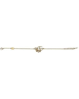 Gucci 'Gg Marmont' Bracelet With Zirconia - Metallic