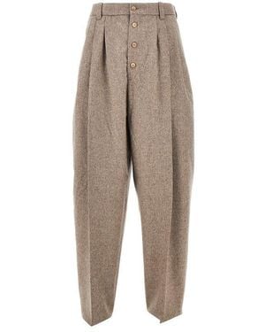 Jacquemus 'Fernando' Wool Pants - Natural