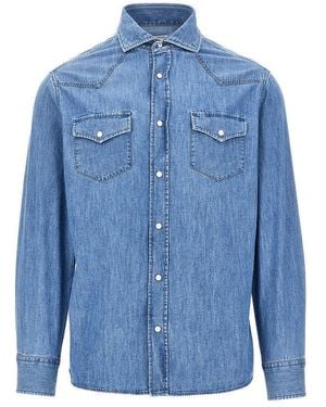Brunello Cucinelli Camicia - Blu