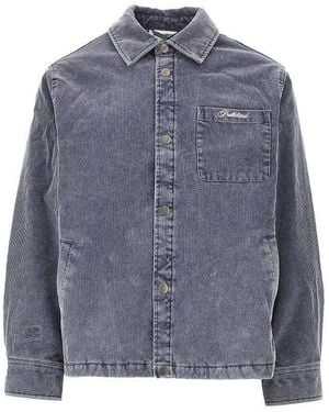 Prohibited 'Old Campus' Padded Overshirt - Blue