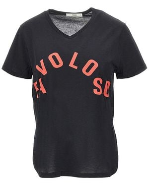 Fendi 'Favoloso' Print T-Shirt - Black