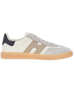Hogan Cool Leather Trainers - Natural