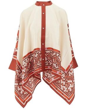 La DoubleJ 'Foulard' Silk Shirt - Red