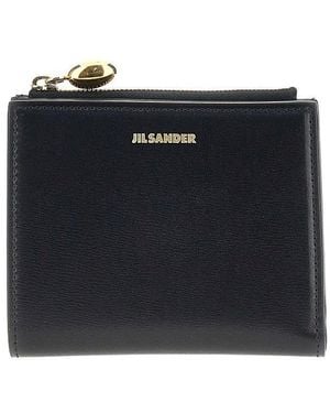 Jil Sander Leather Mini 'Goji' Wallet - Black